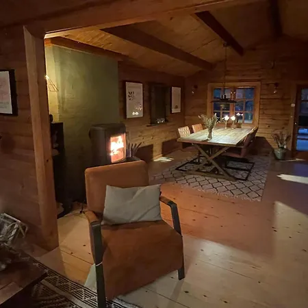 Authentic Log On Large Enclosed Natural Plot Feriehus Vig